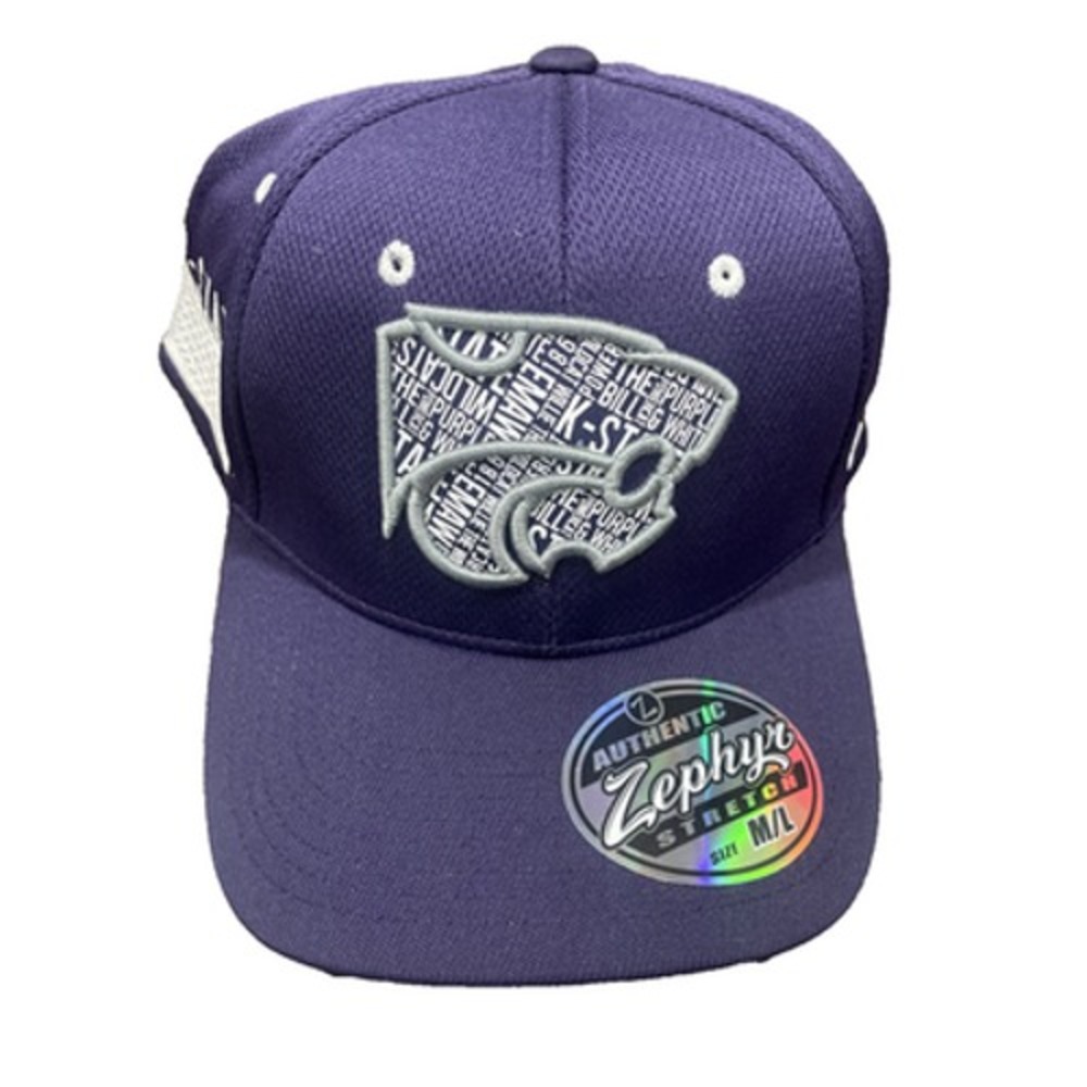 Kansas State Wildcats TOW Purple Rambler Structured Stretch Fit Hat (M/L) - New!